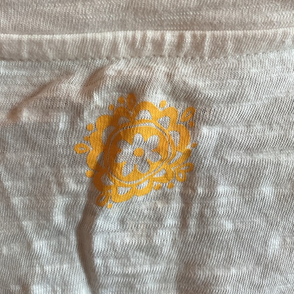 NATURAL LIFE White Tee with Multicolor Sunshine Text - Picture 4 of 5